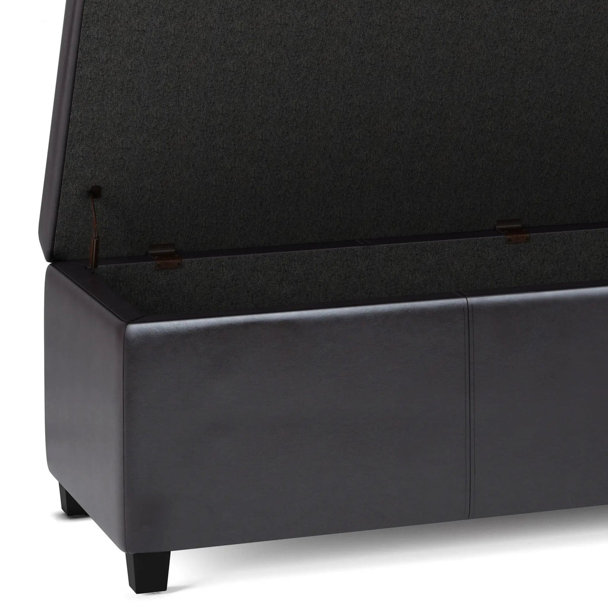 Storage Ottoman Bench | Solid Wood Frame | High Density Foam