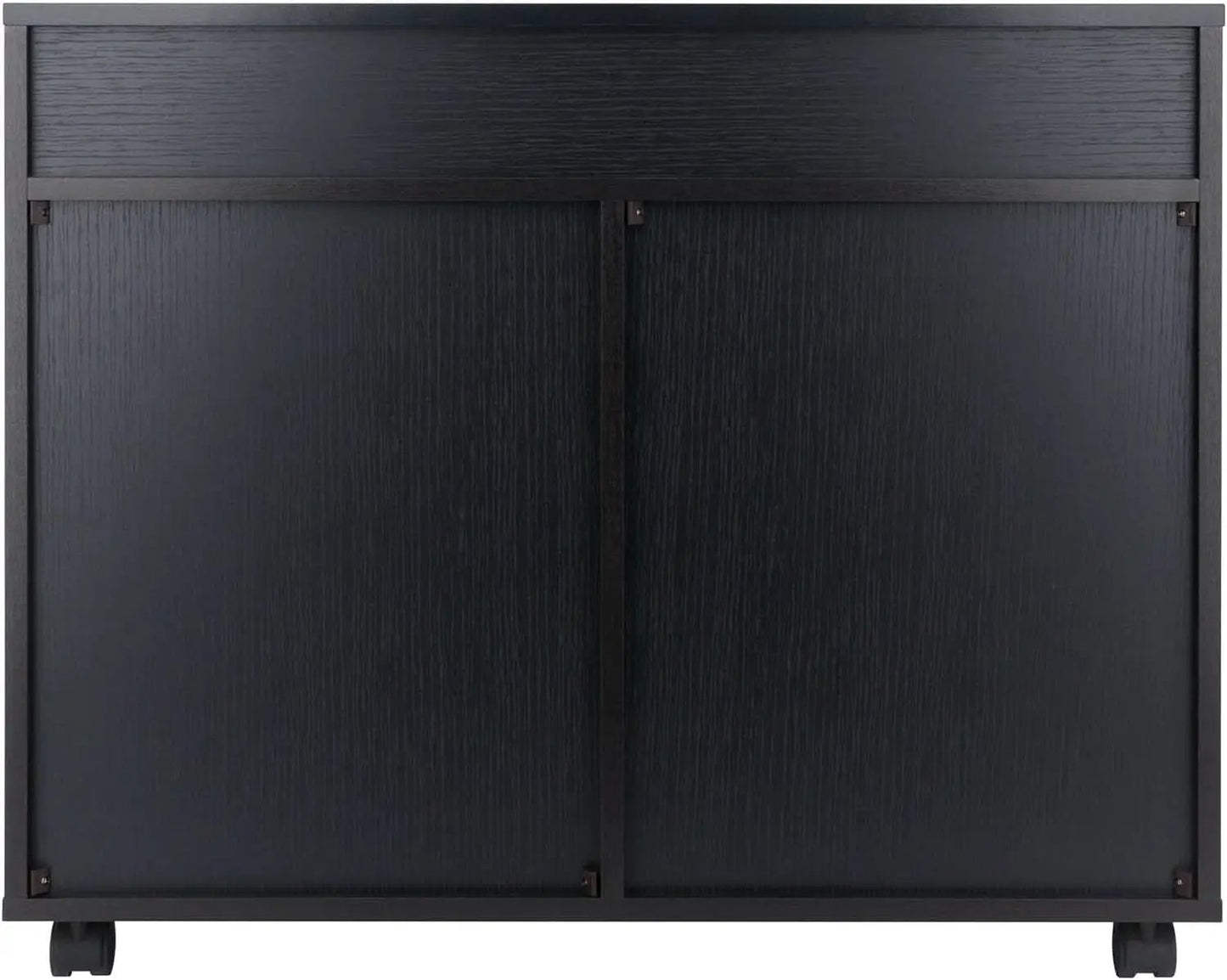 Black Halifax Two Door Storage Cabinet With Four Drawers from PriceLows™