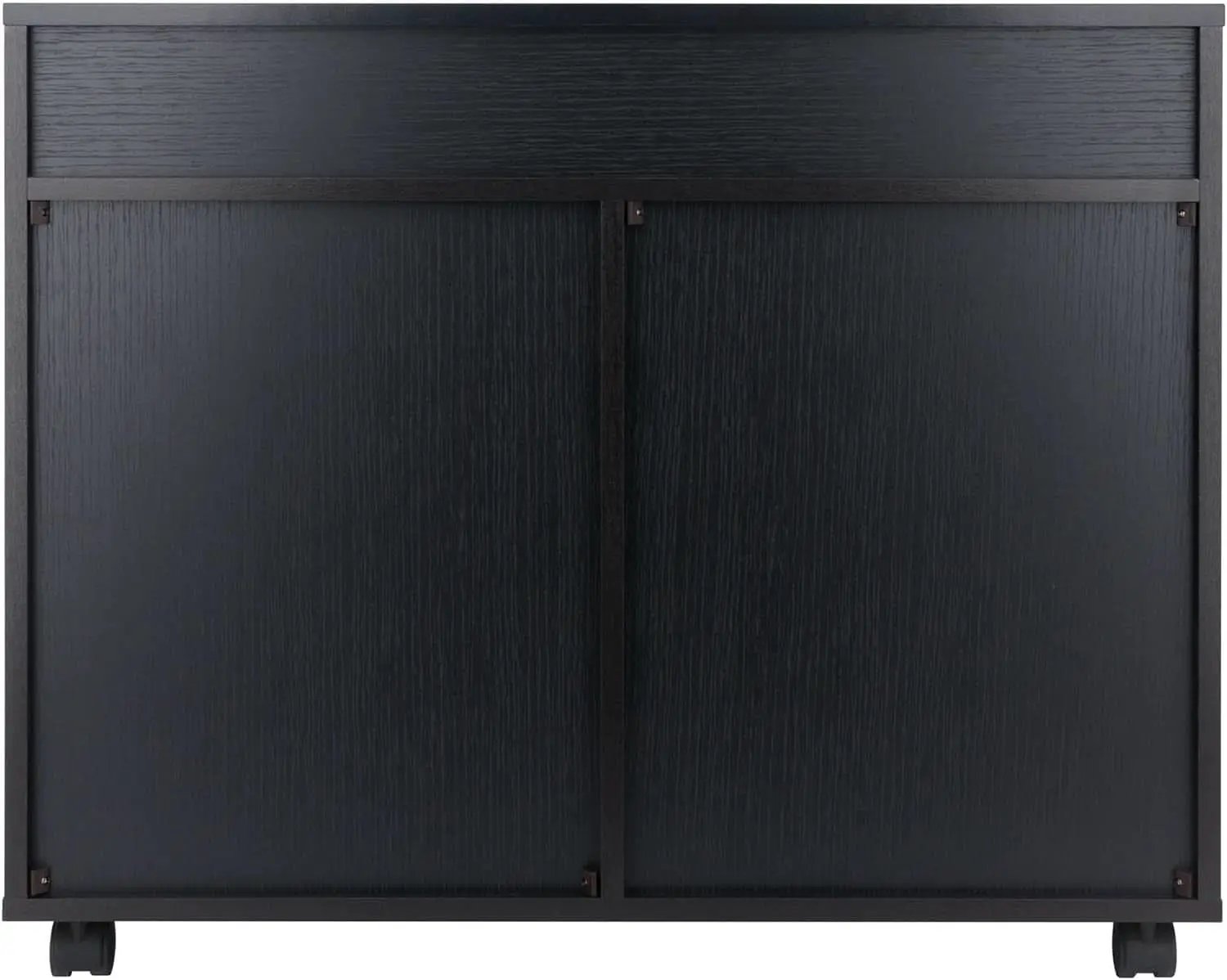 Black Halifax Two Door Storage Cabinet With Four Drawers from PriceLows™