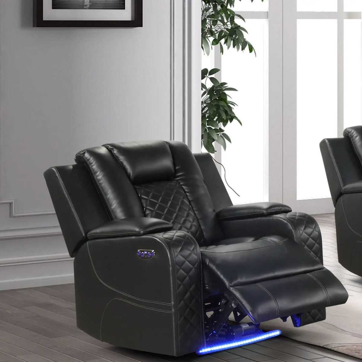 Power Recliner Chair | USB Charging | LED Lighting | Adjustable Headrest