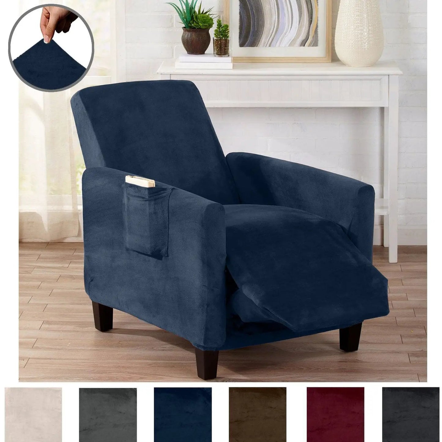 Velvet Stretch Slipcover - Gale Collection from PriceLows™