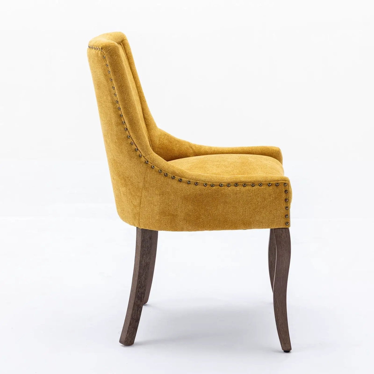 Ultra Side Dining Chairs | Set Of 2 | Luxurious Fabric | Mid-Century Modern Look