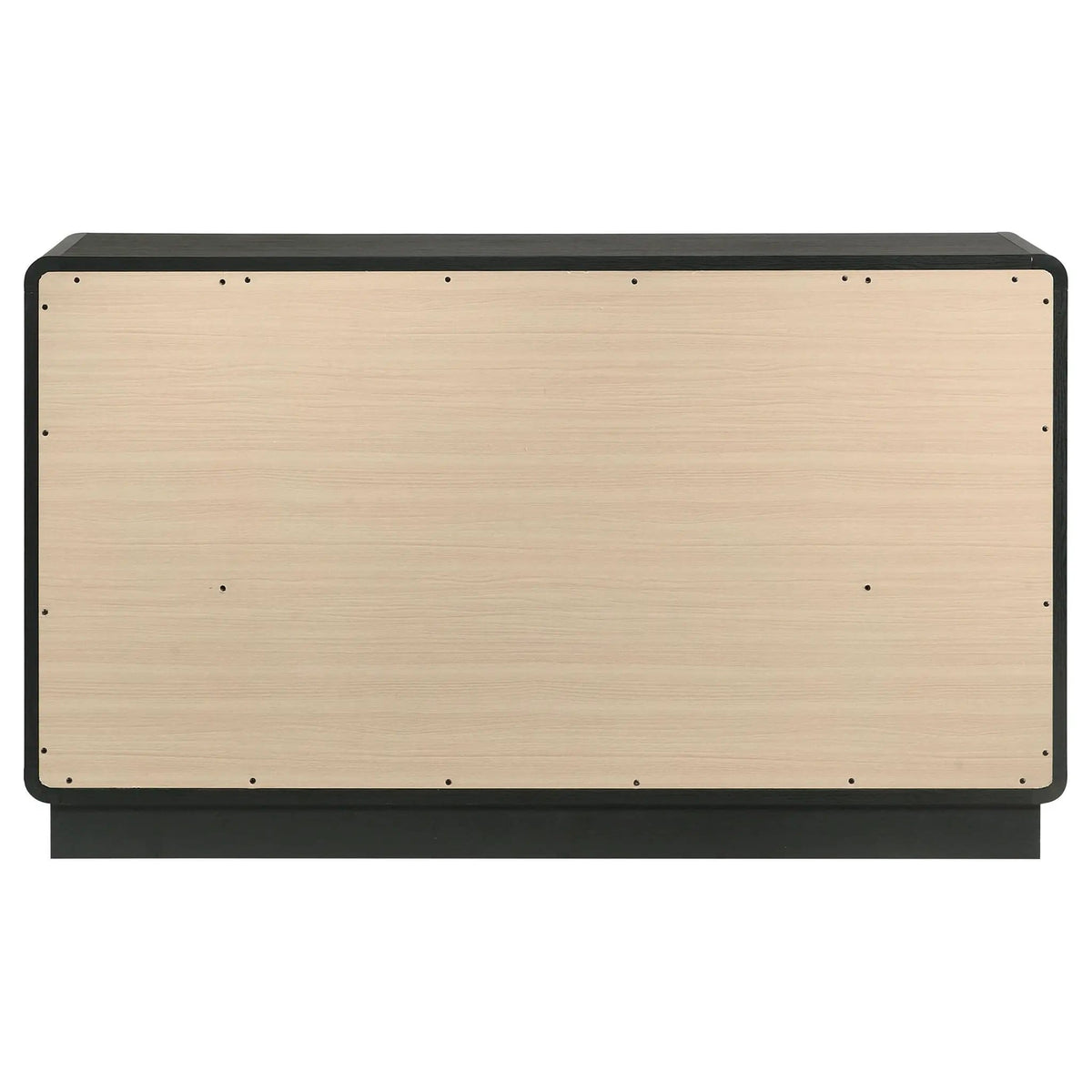 Cavelle 6-drawer Dresser Cabinet | 58.5 x 16.75 x 34.25 in | Brass | Black