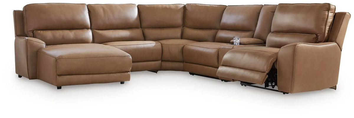 DeepWakes Power Reclining Sectional | Chaise Included | Ultra-Stylish Design | 130 Inch Length