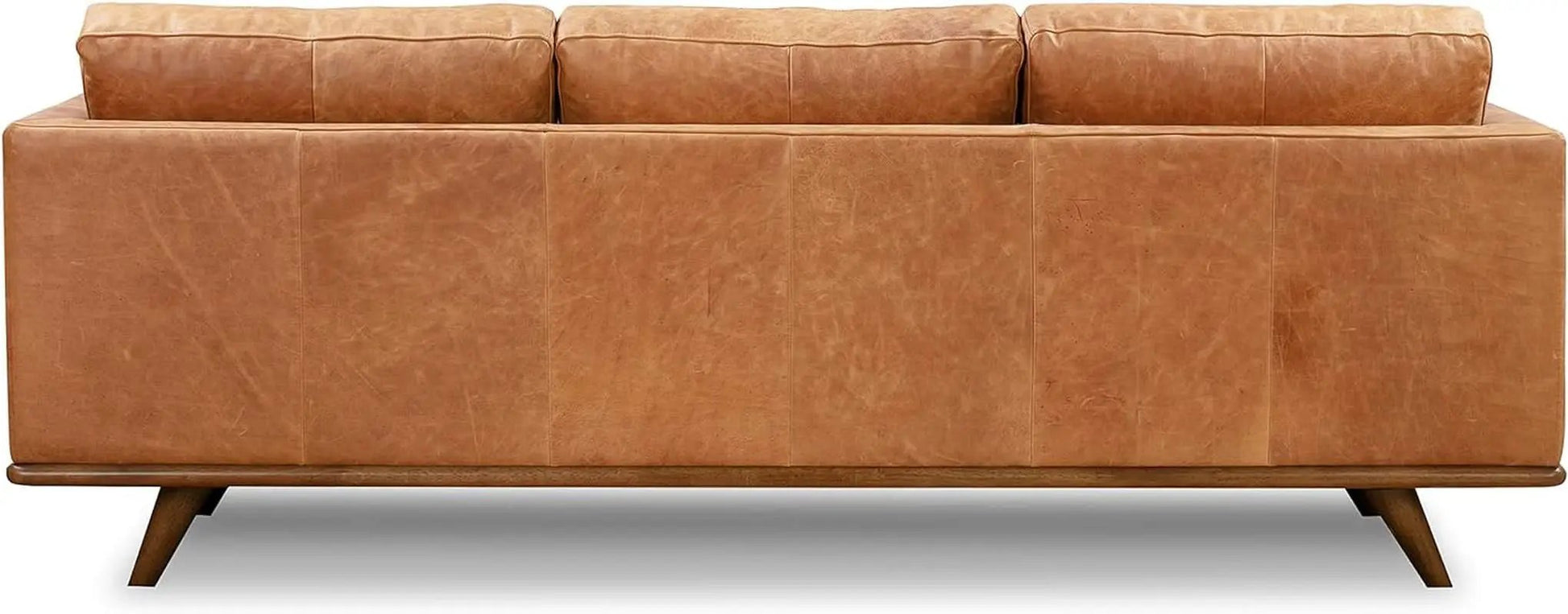Nolita 85 Inch Cognac Tan Full Grain Pure Aniline Leather Sofa from PriceLows™