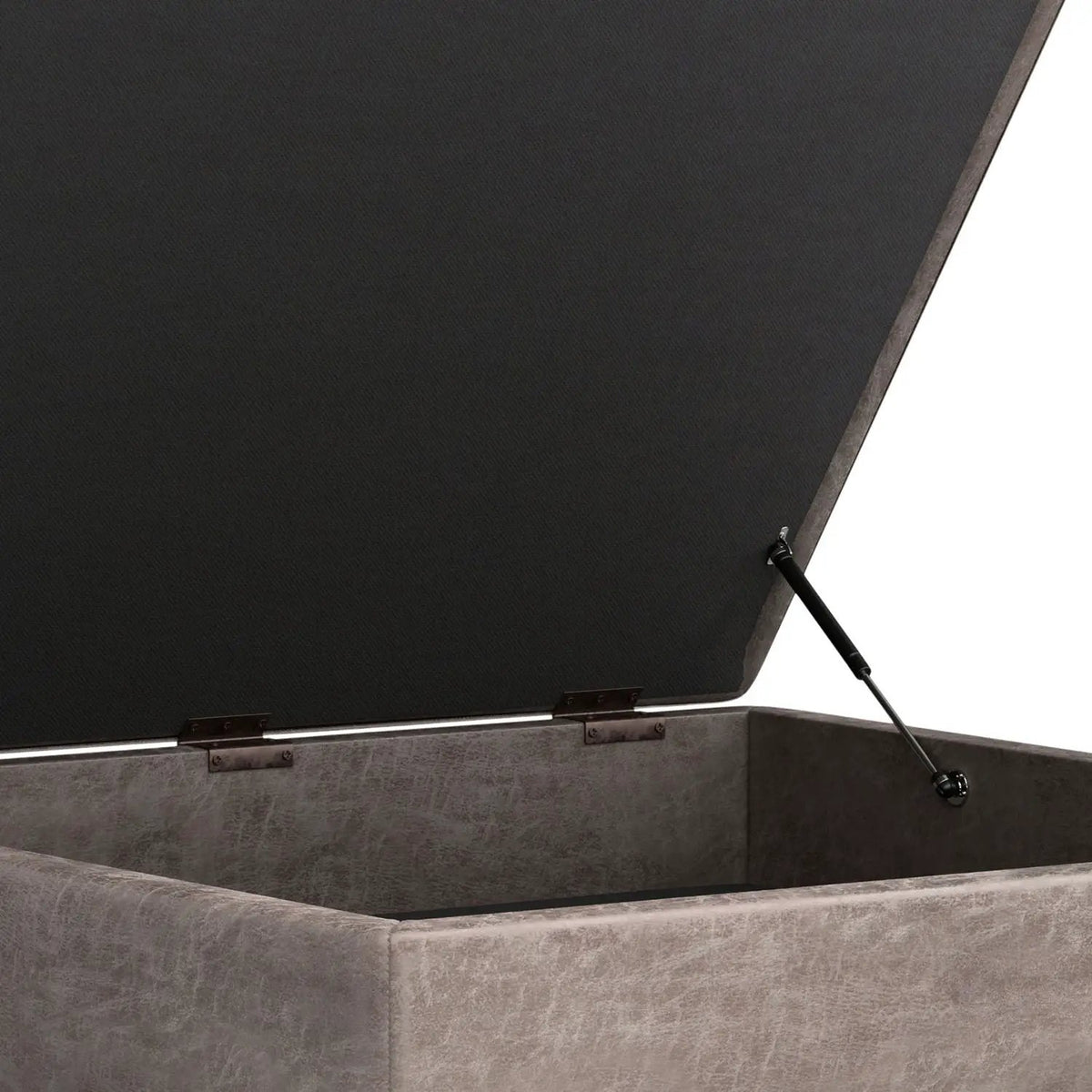 Owen Square Coffee Table Storage Ottoman | Hydraulic Lift-Up Lid | Multifunctional | 35.8 Inch Width