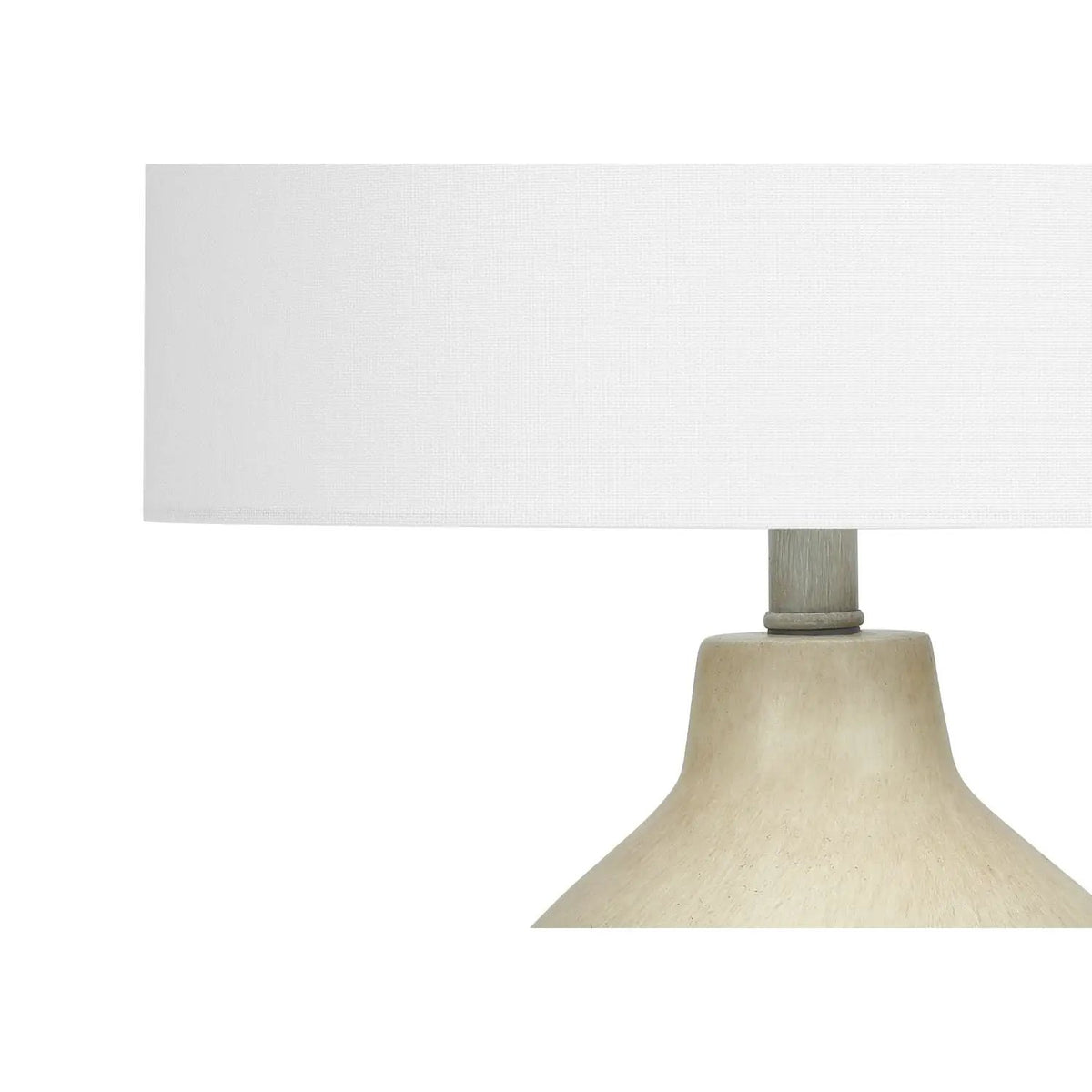 Concrete Table Lamp | Vintage Contemporary Design | 24 Inch Height | 3-Way Rotary Switch