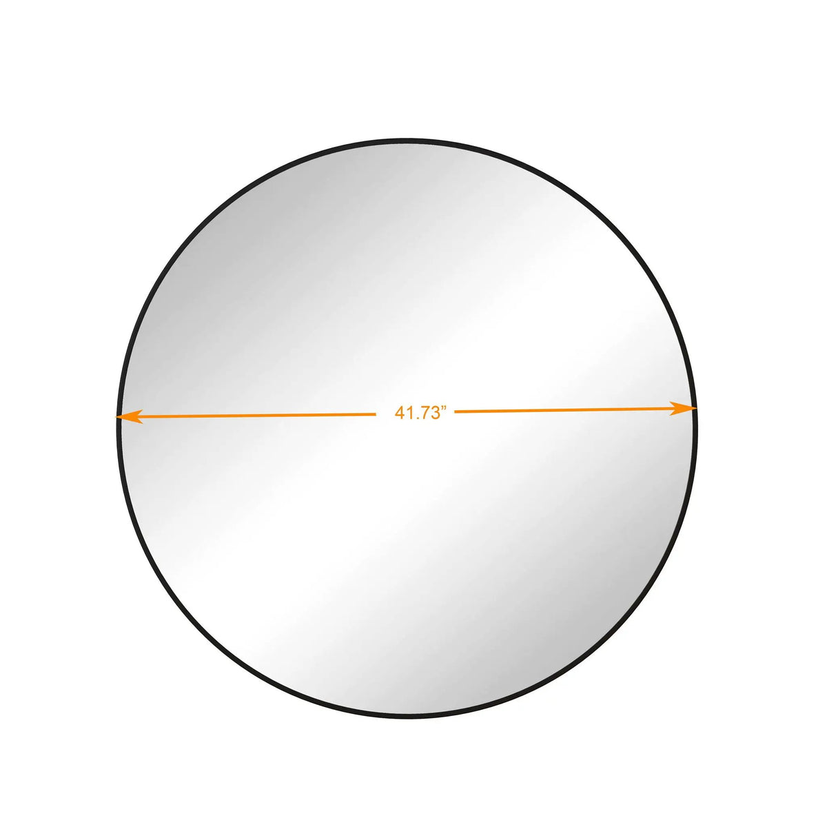 Round Wall Mirror | Metal Framed Circular Design | 48 Inch Diameter | Vanity And Dressing Use