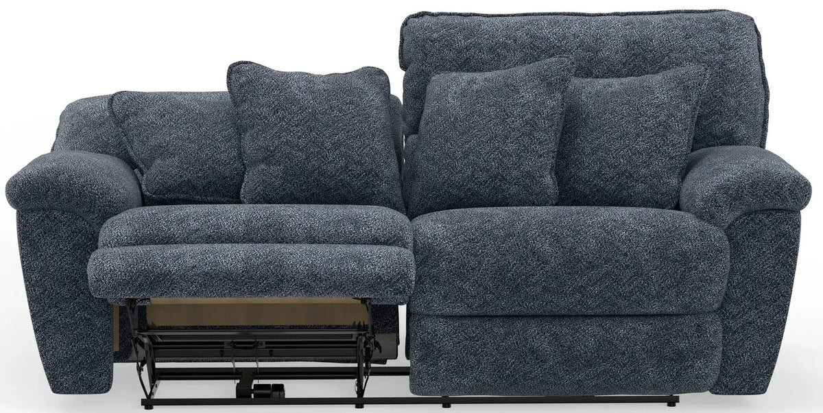 Paxon Deep Seat Power Reclining Sofa With Power Adjustable Headrest | 90 x 47 x 43 in | Polyester & Fabric | Smoke