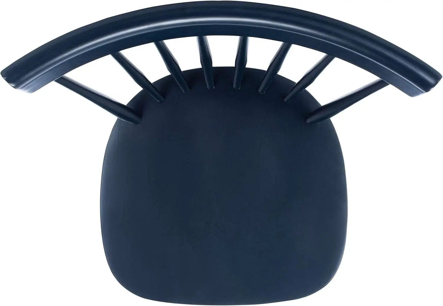 Navy Blue Windsor Spindle Solid Wood Dining Chair Set Of 2 from PriceLows™
