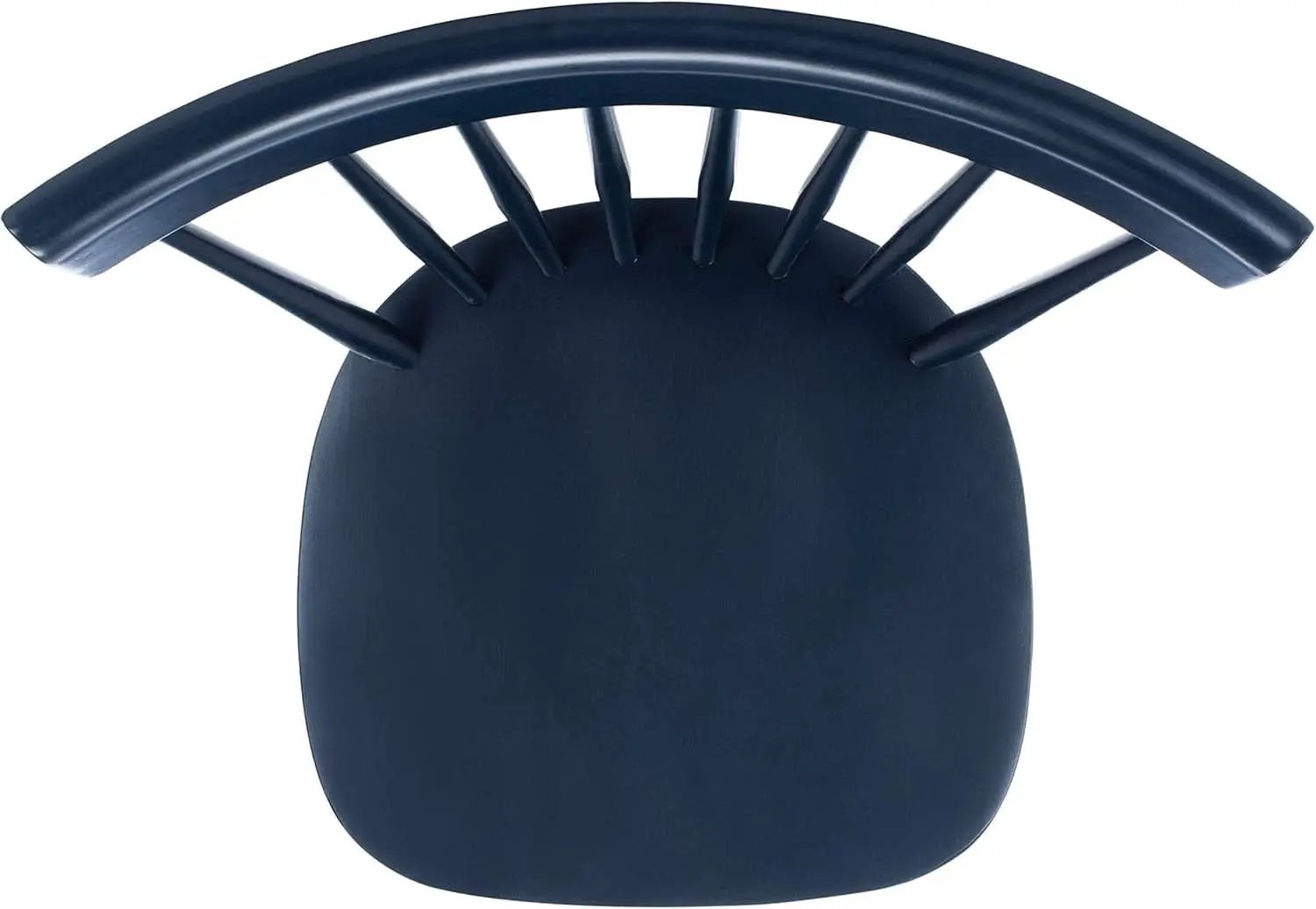 Navy Blue Windsor Spindle Solid Wood Dining Chair Set Of 2 from PriceLows™