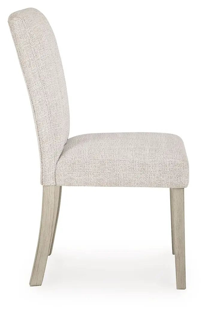 Larawyn Dining Side Chairs | Set Of 2 | Bisque | Upholstered Seats