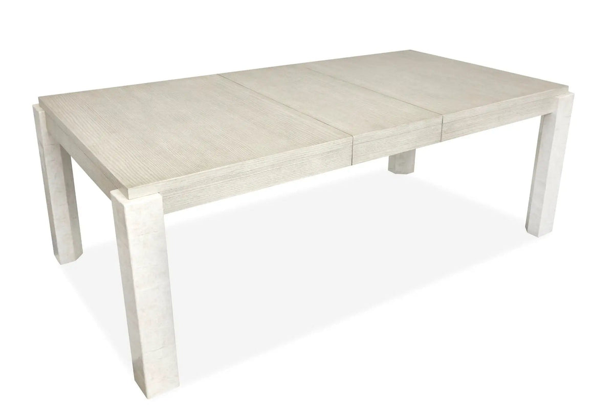 Lorelei Extendable Rectangular Dining Table Dining Tables with Extension | 44 x 68 x 29.75 in | Fabric & Mdf | Misty Cloud