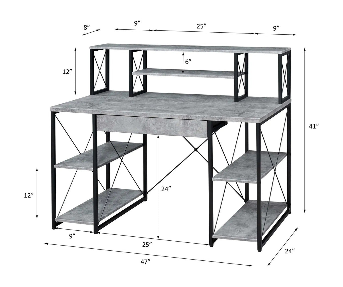 Writing Desk | Spacious Drawer | Eight Compartments | Three Finishes