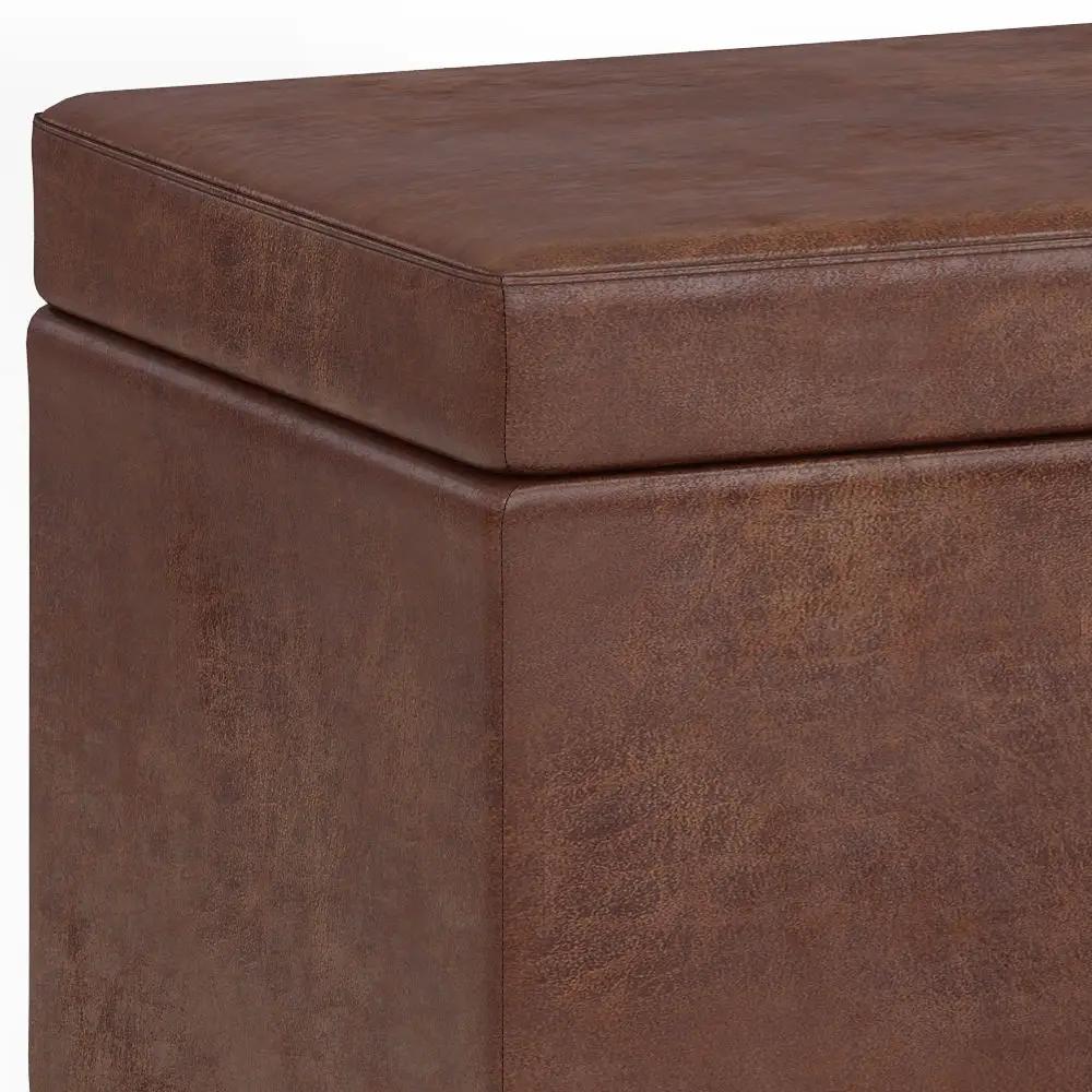 Storage Ottoman Bench | Solid Wood Frame | High Density Foam