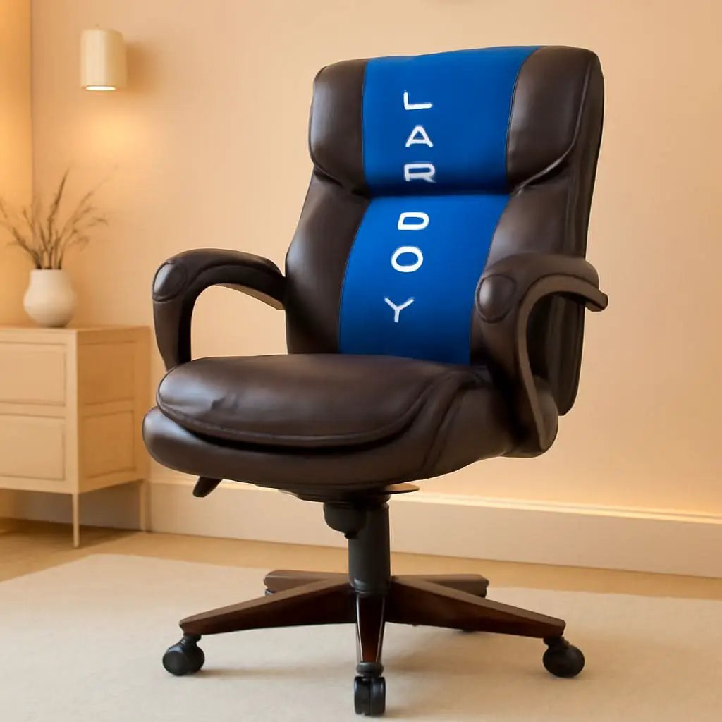 Bellamy Executive Office Chair With Memory Foam Cushions Brown Bonded Leather from PriceLows™