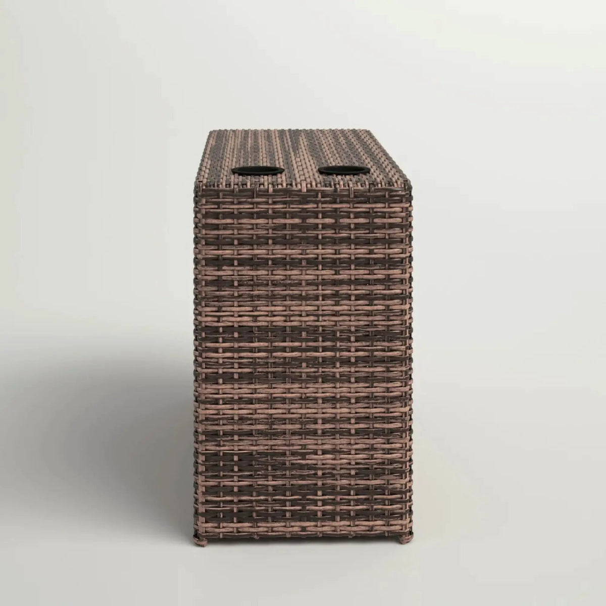 Outdoor Side Table | Slim Rectangular Frame | Powder Coated Finish | Porch And Patio Use