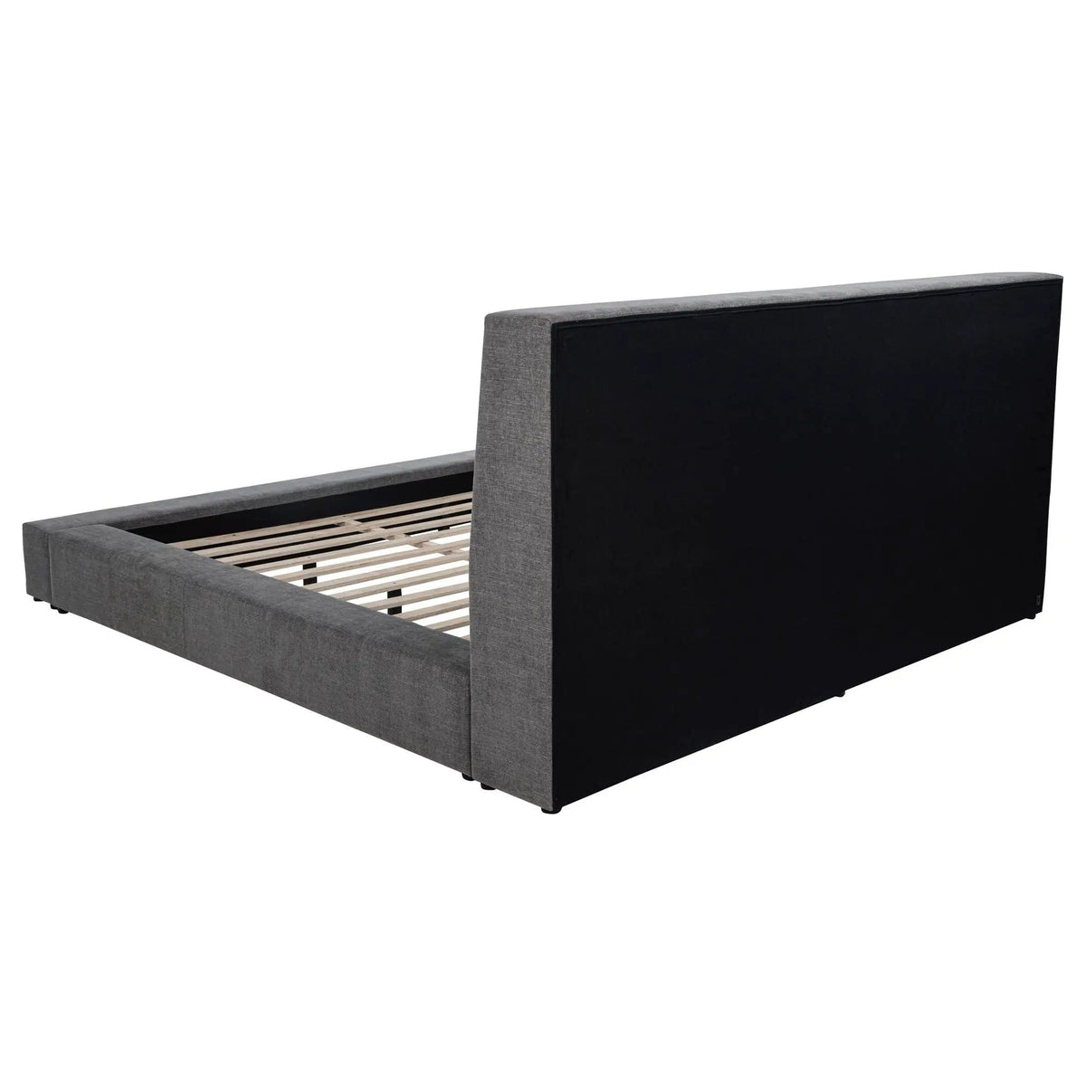 Dreux Upholstered Queen Panel Platform Bed | 77.25 x 101.75 x 45.25 in | Bedroom Furniture | Grey