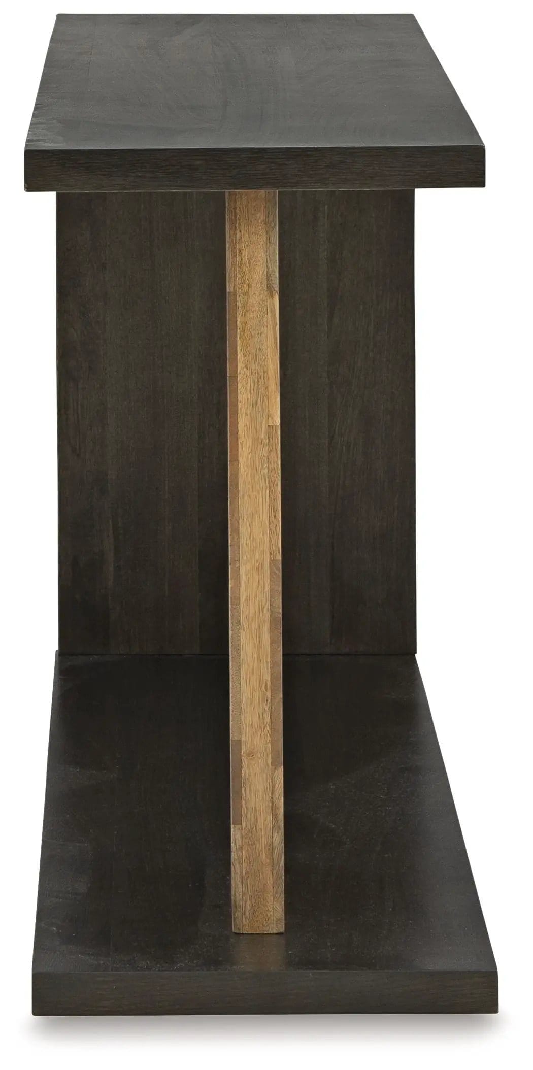 Camlett Console Sofa Table | 58.13 x 15.88 x 30.25 in | Solid Wood & Veneer | Brown
