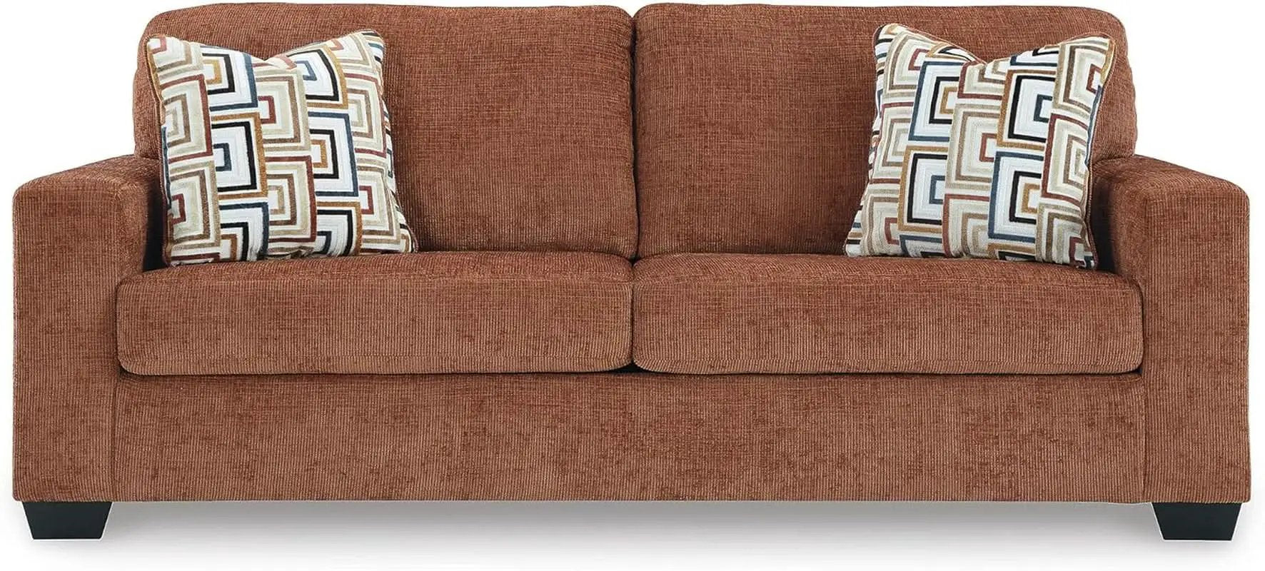Queen Burnt Orange Contemporary Luxury Sofa Sleeper from PriceLows™