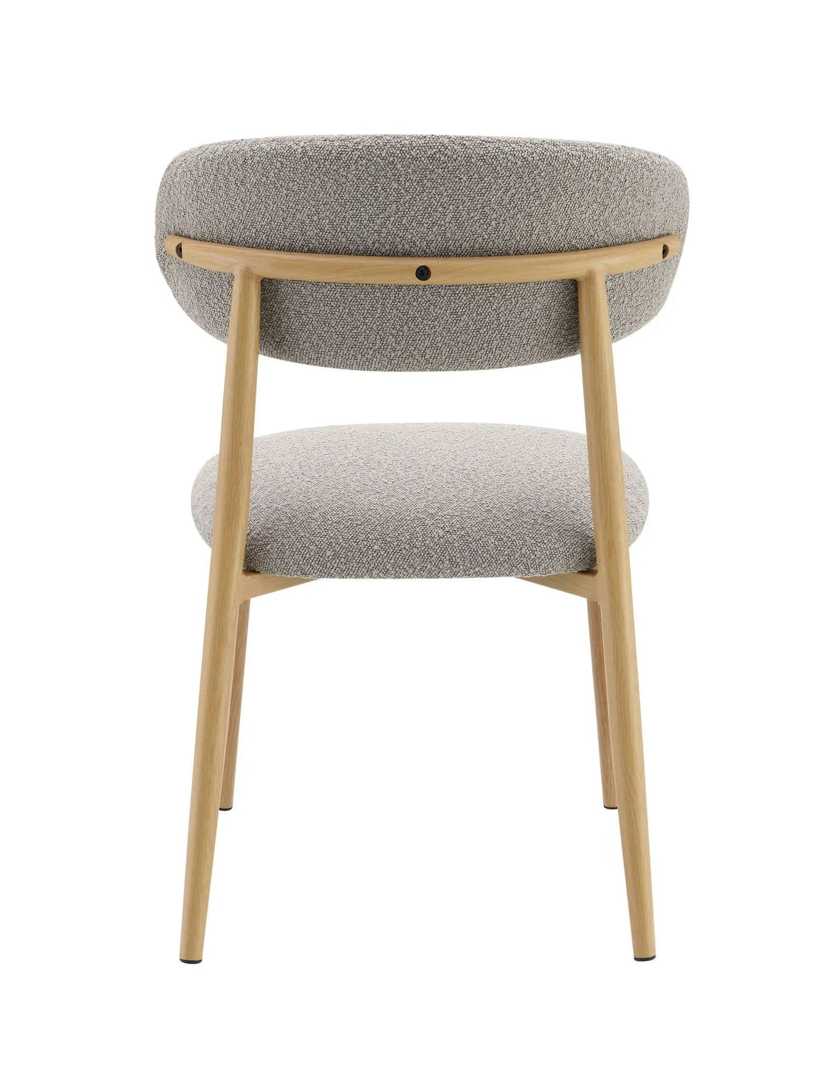 Kacey Boucle Side Chair (Set of 2) | 22 x 20 x 32 in | Boucle & Fabric | Gray