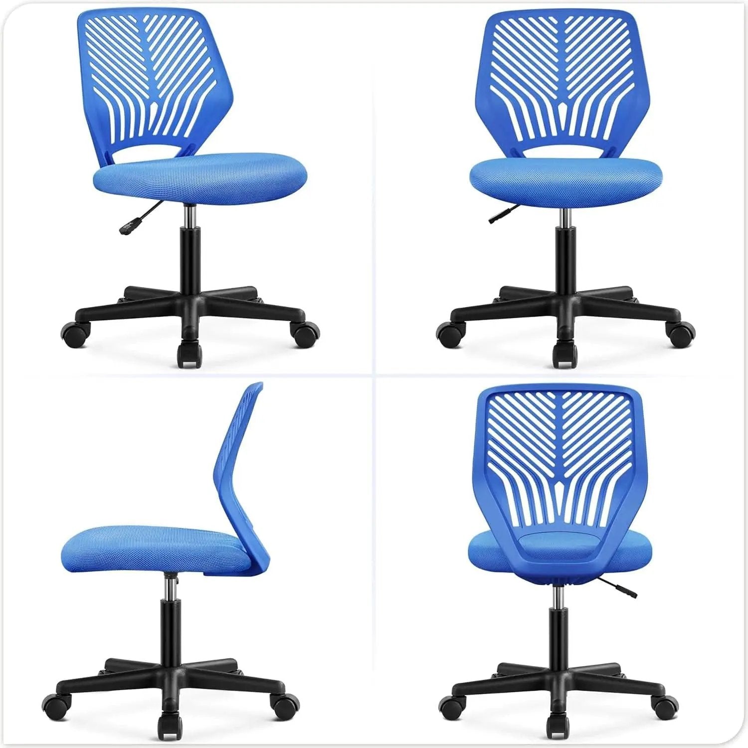 Blue Adjustable Student Desk Chair With Lumbar Support from PriceLows™