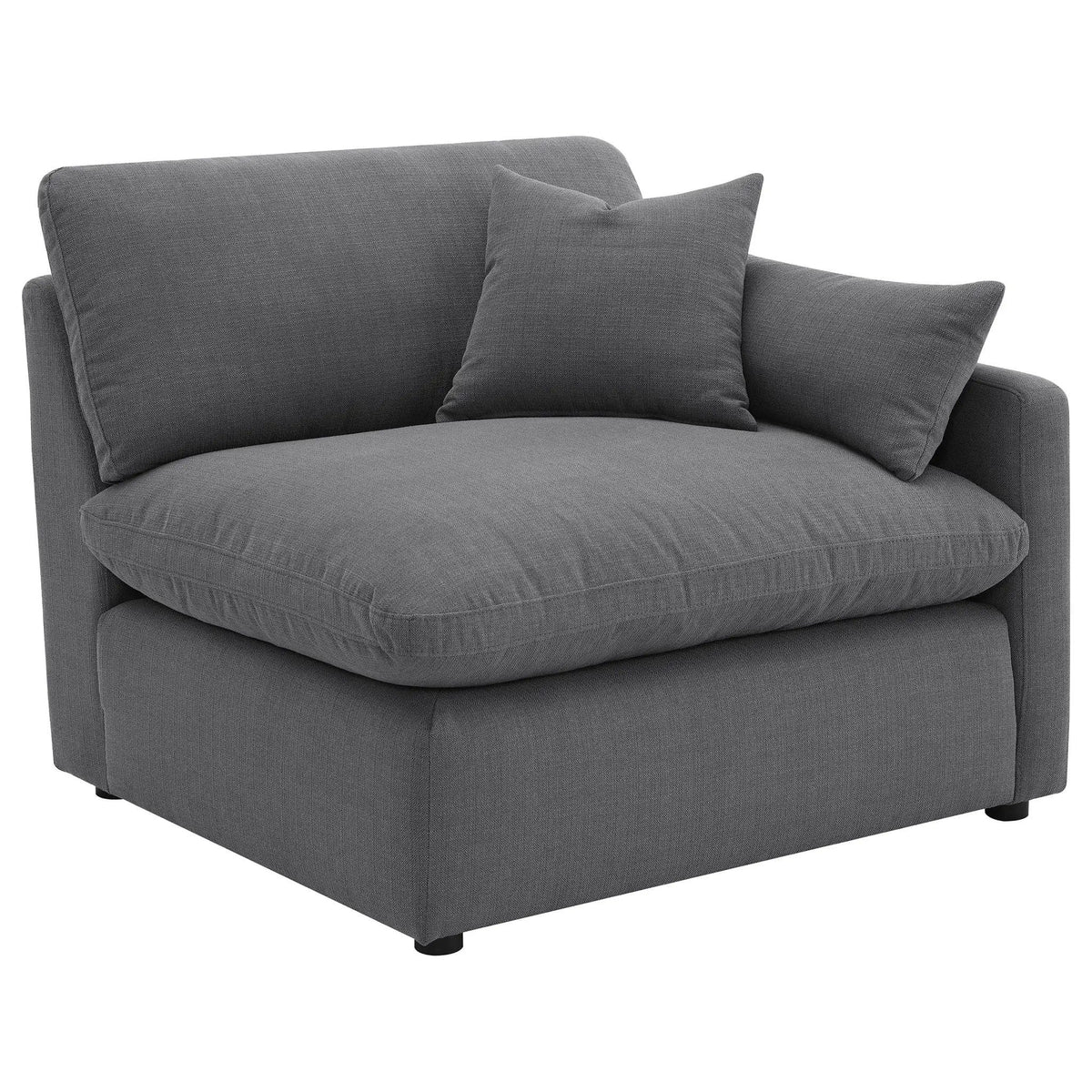 Hobson 5-piece Upholstered Modular Sectional Sofa | 5-Piece Set | Fabric | Charcoal