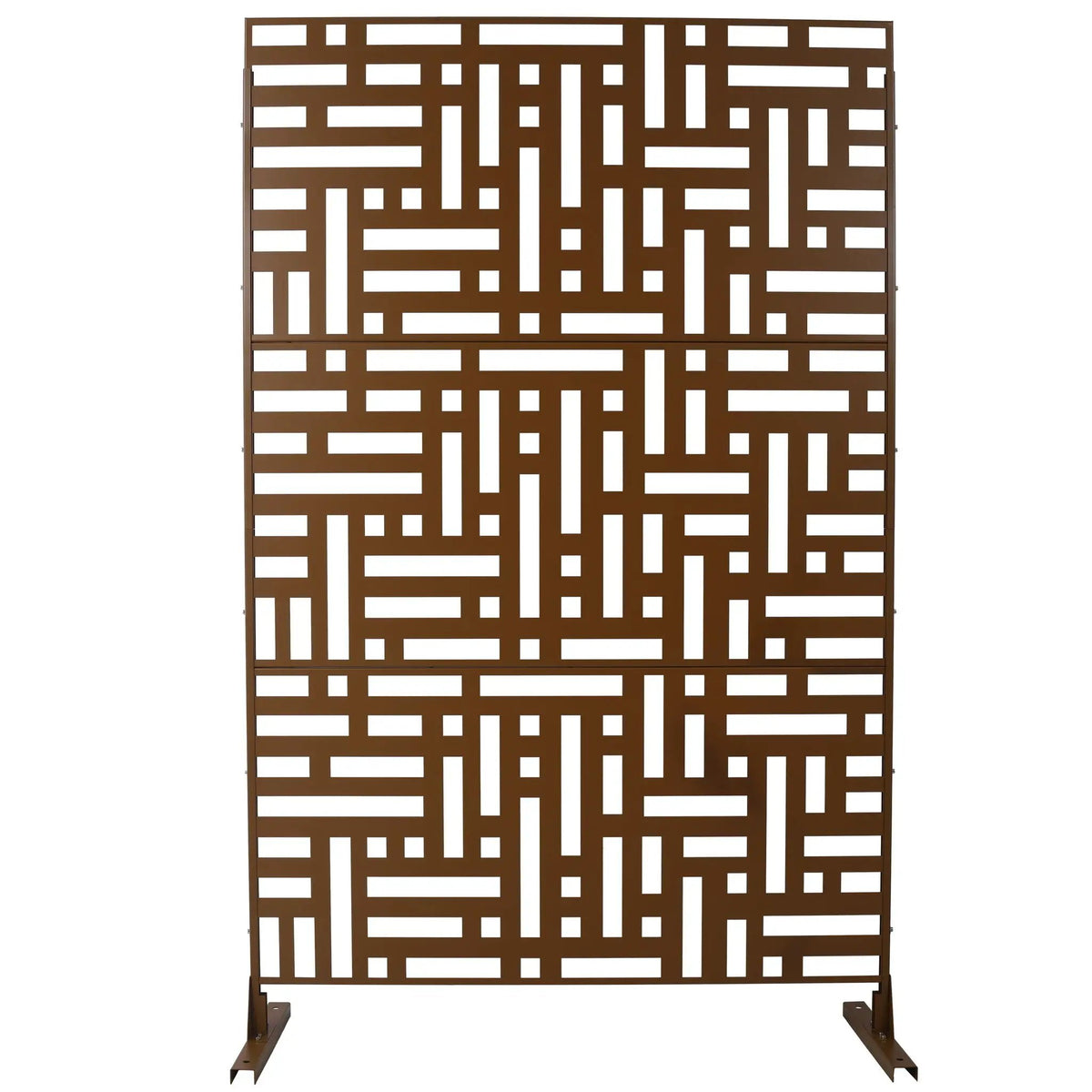 Metal Privacy Screen | Freestanding Frame | Rust Resistant | Indoor Use