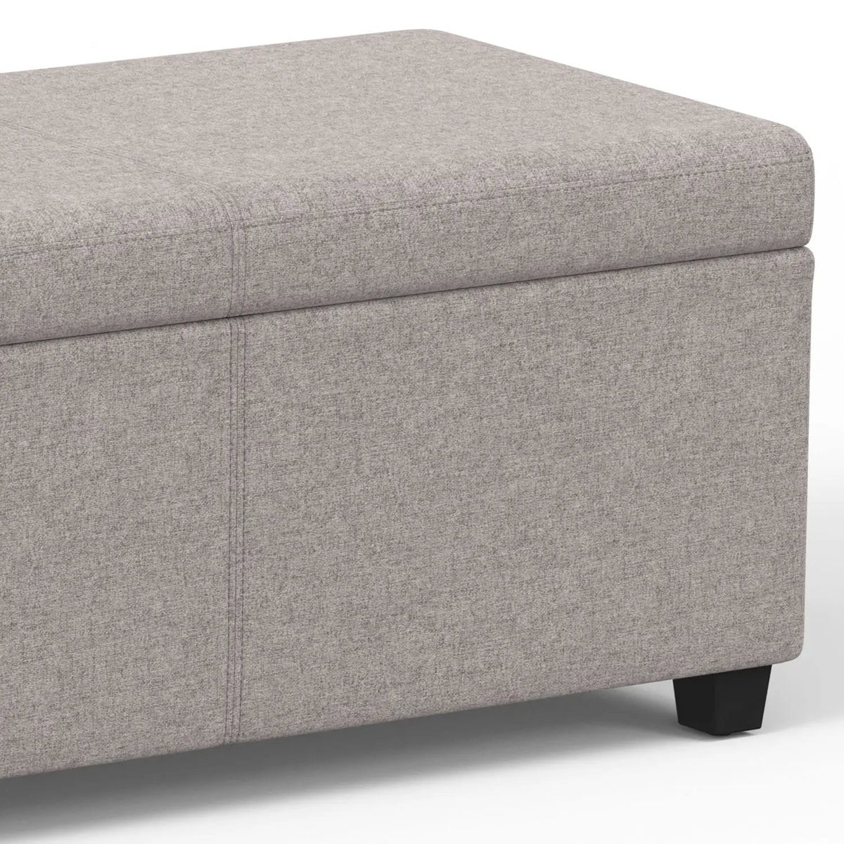 Storage Ottoman Bench | Solid Wood Frame | High Density Foam