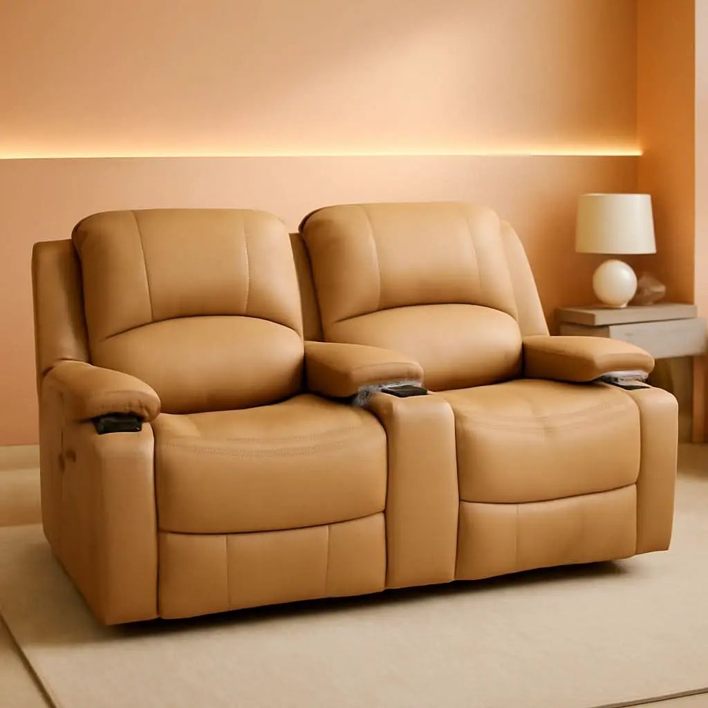 Charles 67 Inch Powered Double RV Wall Hugger Recliner Sofa from PriceLows™