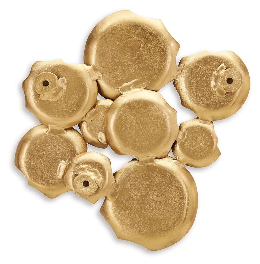 Gageton Wall Decor | 20 x 2.5 x 19.5 in | Metal | Antique Gold Finish
