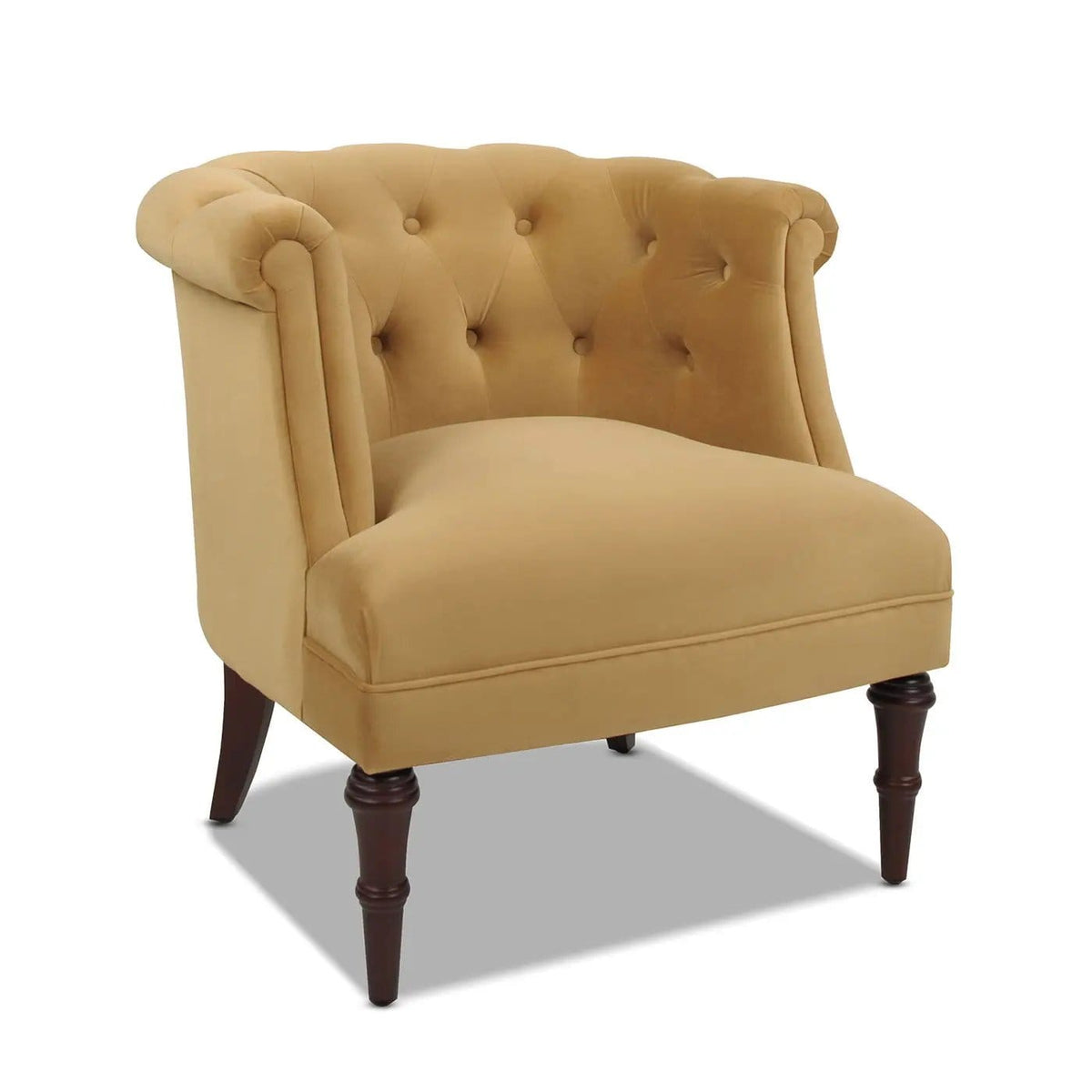 Katherine Tufted Accent Chair | 3 Pieces | Fabric & Plywood | Living Room
