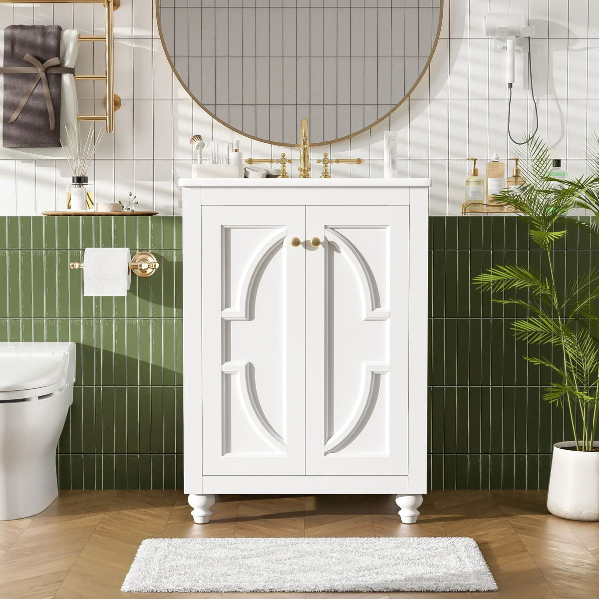 Bathroom Vanity | Soft Close Hinges | Back Open Design