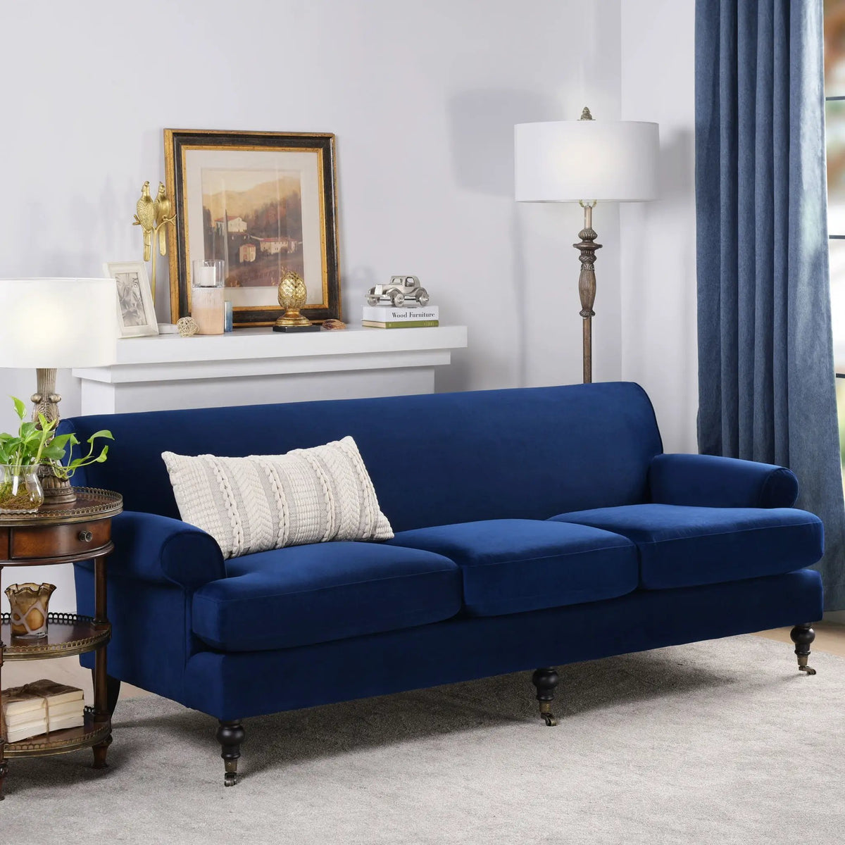 Alana Lawson Sofa | Three Cushion Tightback | Kiln-Dried Birchwood Frame | 88 Inch Length