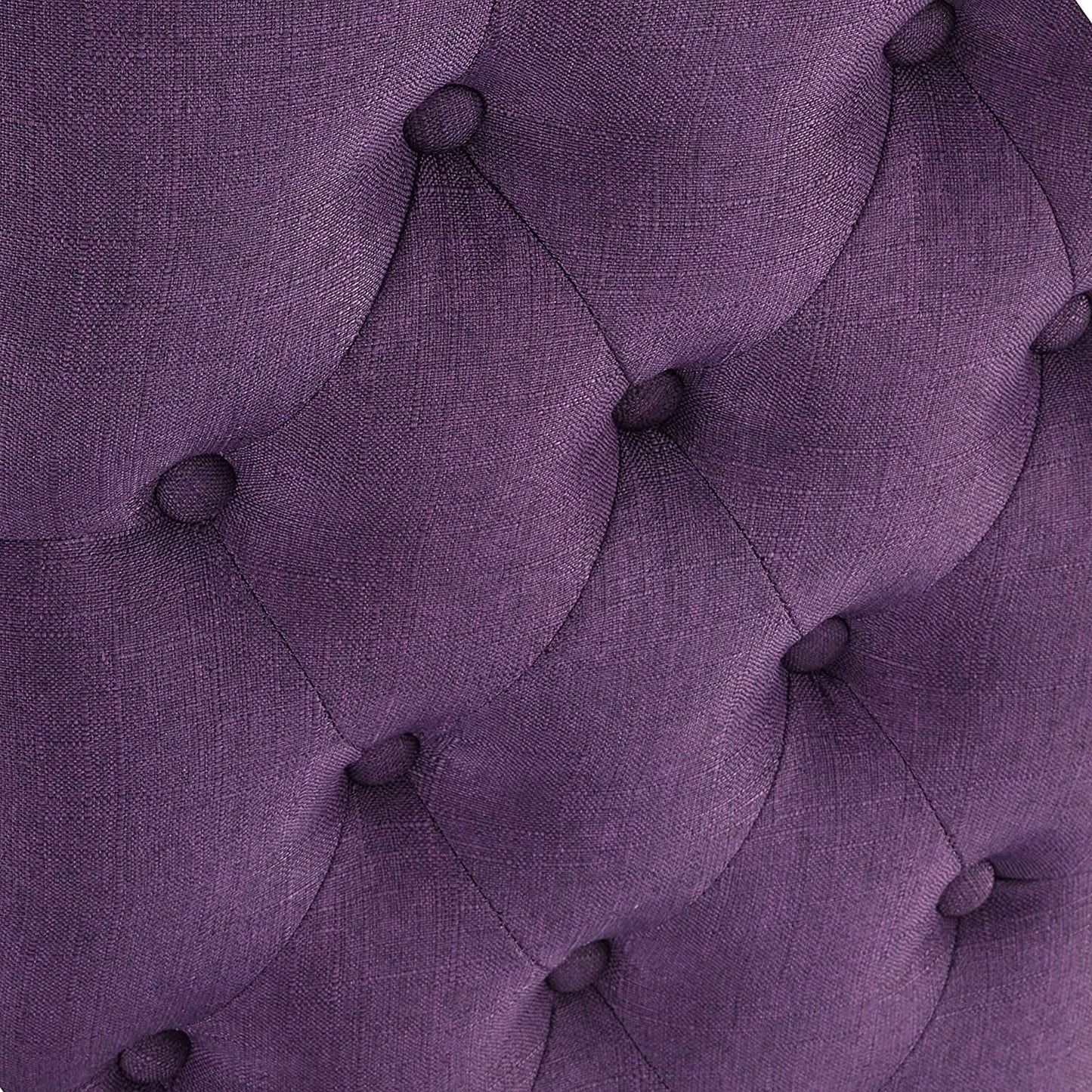 Purple Tufted Dining Chairs Set Of 2 For Dining Room from PriceLows™