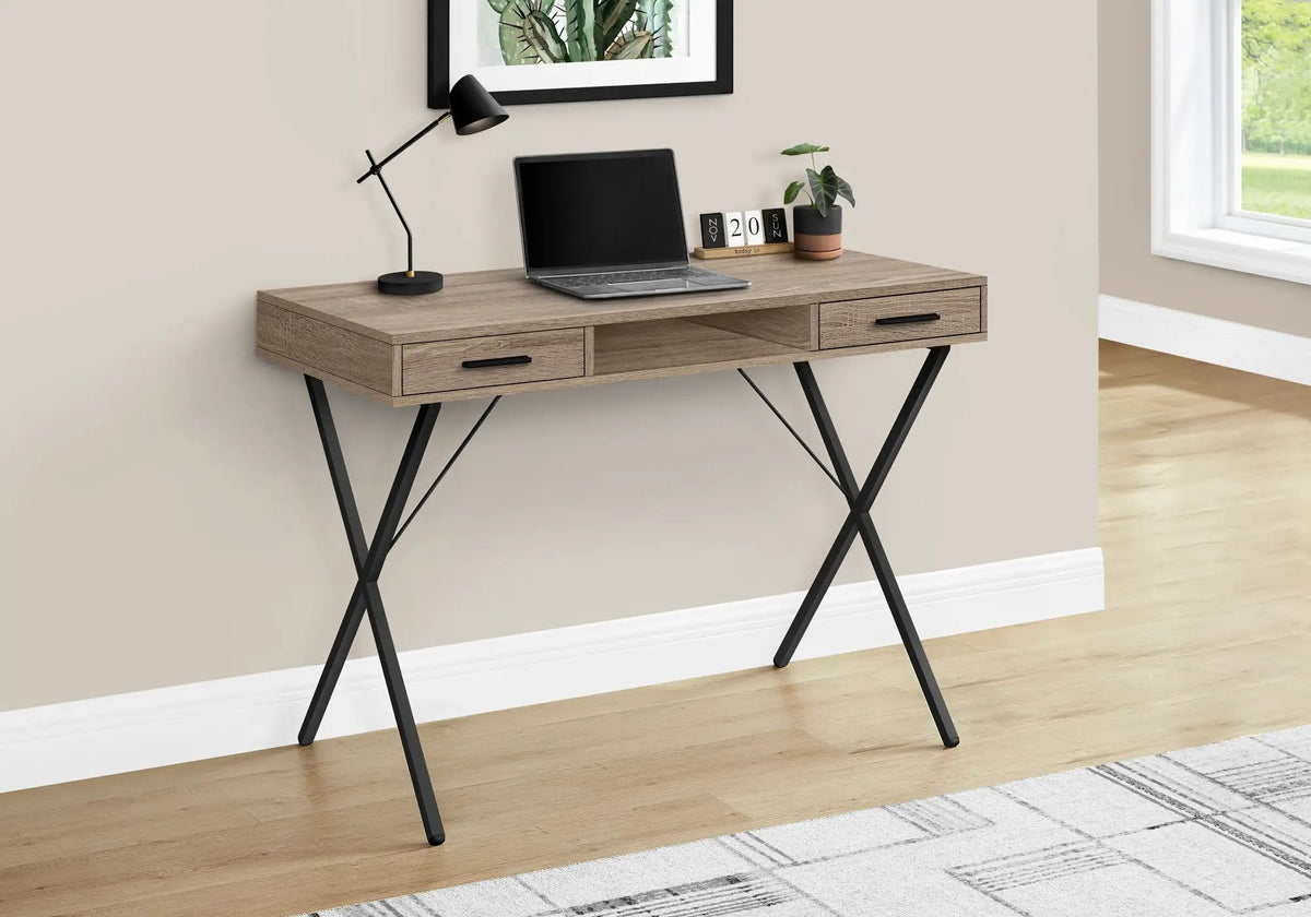 Computer Desk With Drawers | 42 Inch Width | Left Or Right Setup | Laptop Friendly