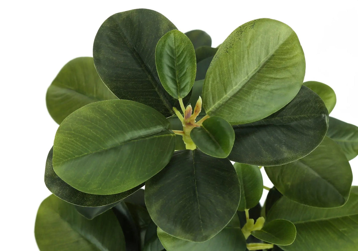 14 Inch Artificial Ficus Plant | Set Of 2 | 56 Adjustable Leaves | Indoor Faux Plant