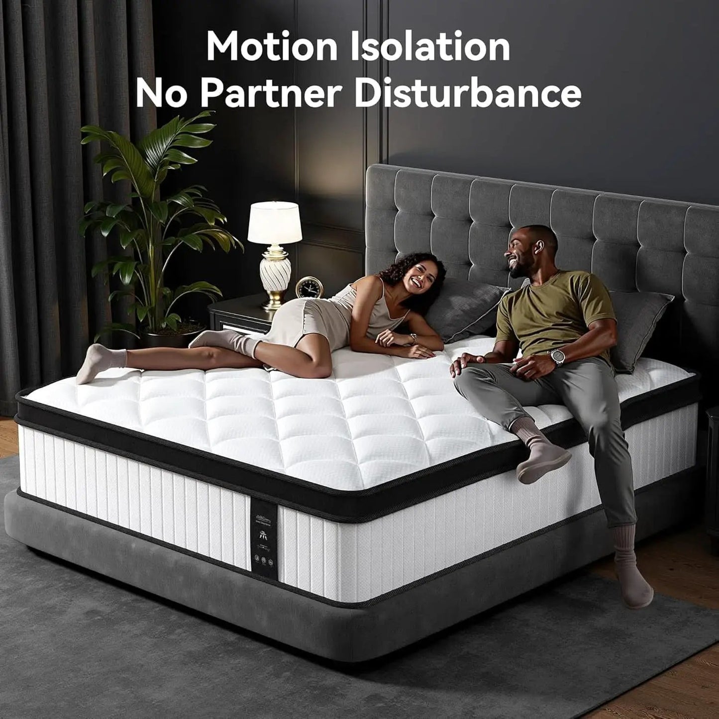 King Size Mattress With Pocket Springs Temperature Regulated from PriceLows™