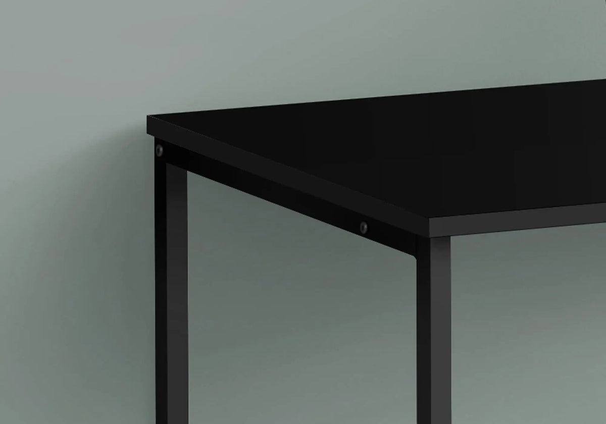 Computer Desk With Drawers | 40 Inch Width | Left Or Right Setup | Black Laminate Finish