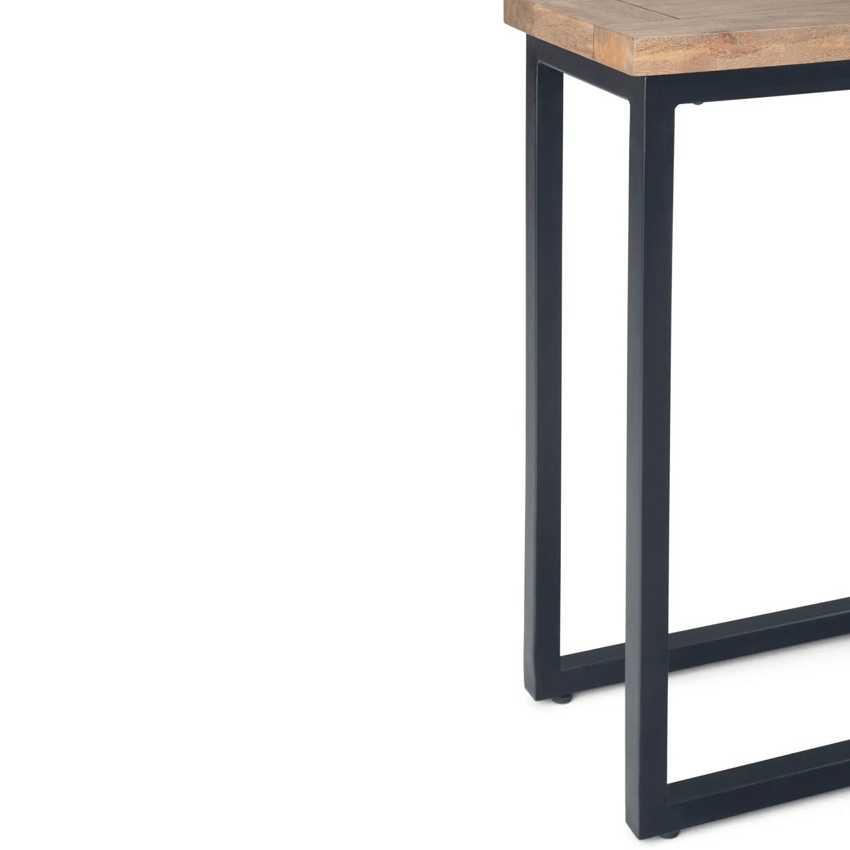 Skyler C Side Table | Handcrafted Solid Wood | Slide Under Couch Design | 24 Inch Height