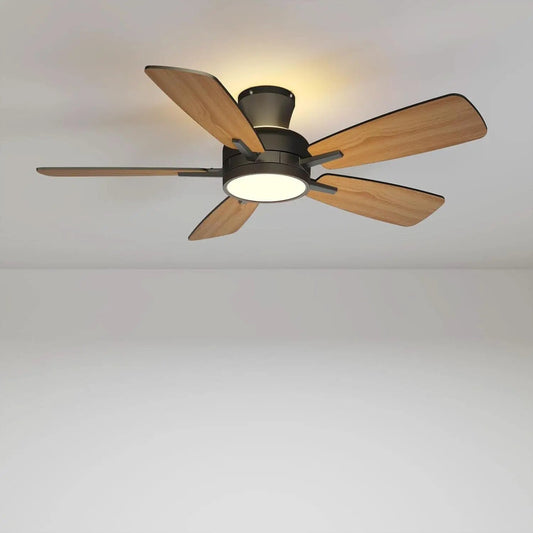 46 Inch Black Ceiling Fan With Remote Dimmable Light 3CCT from PriceLows™