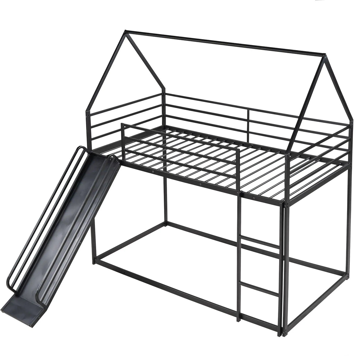 Bunk Bed | Playhouse Design | Built In Slide | Twin Over Twin