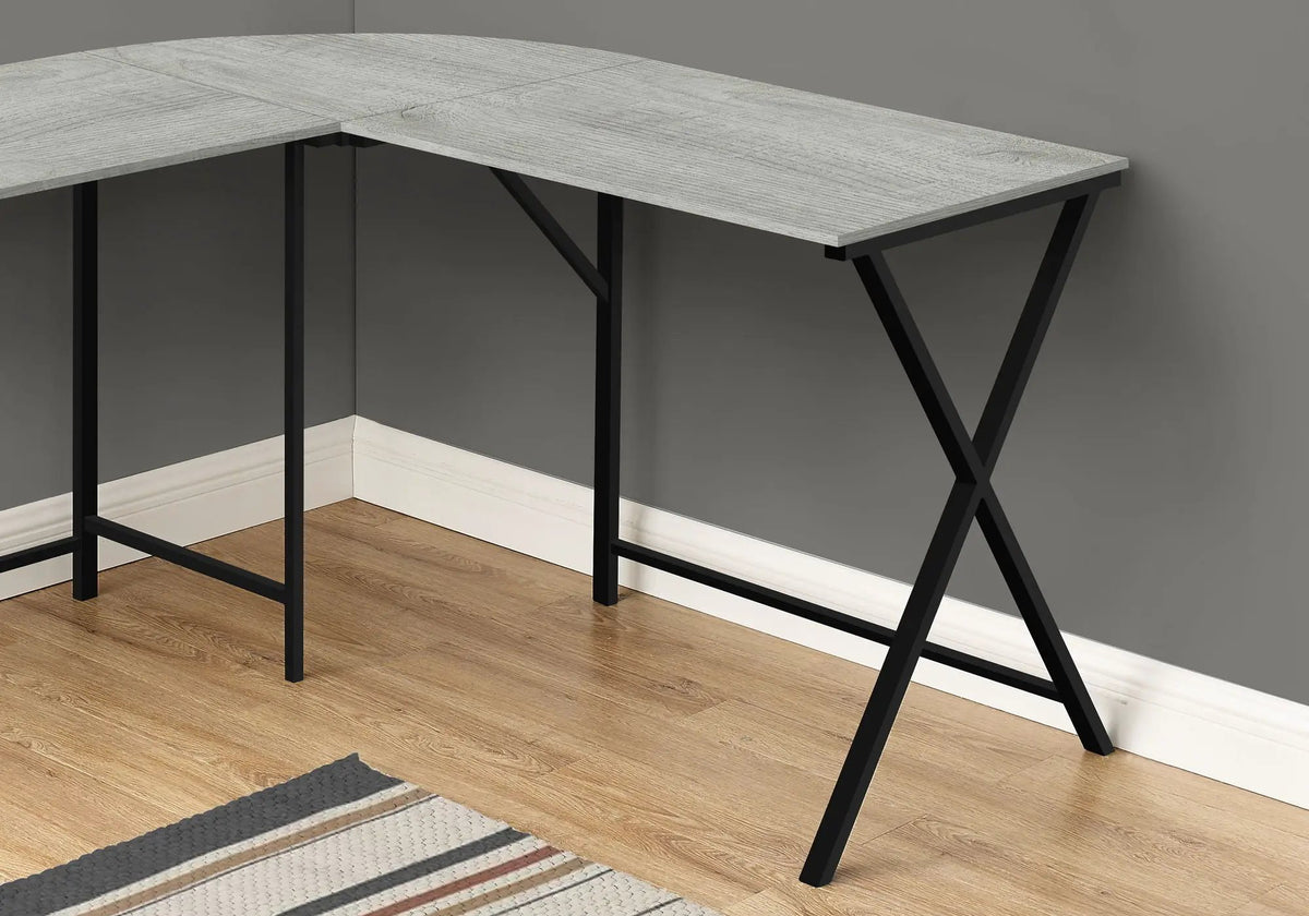 L-Shaped Corner Computer Desk | 55.25 Inch Square | Space-Saving Corner Design | Easy Assembly