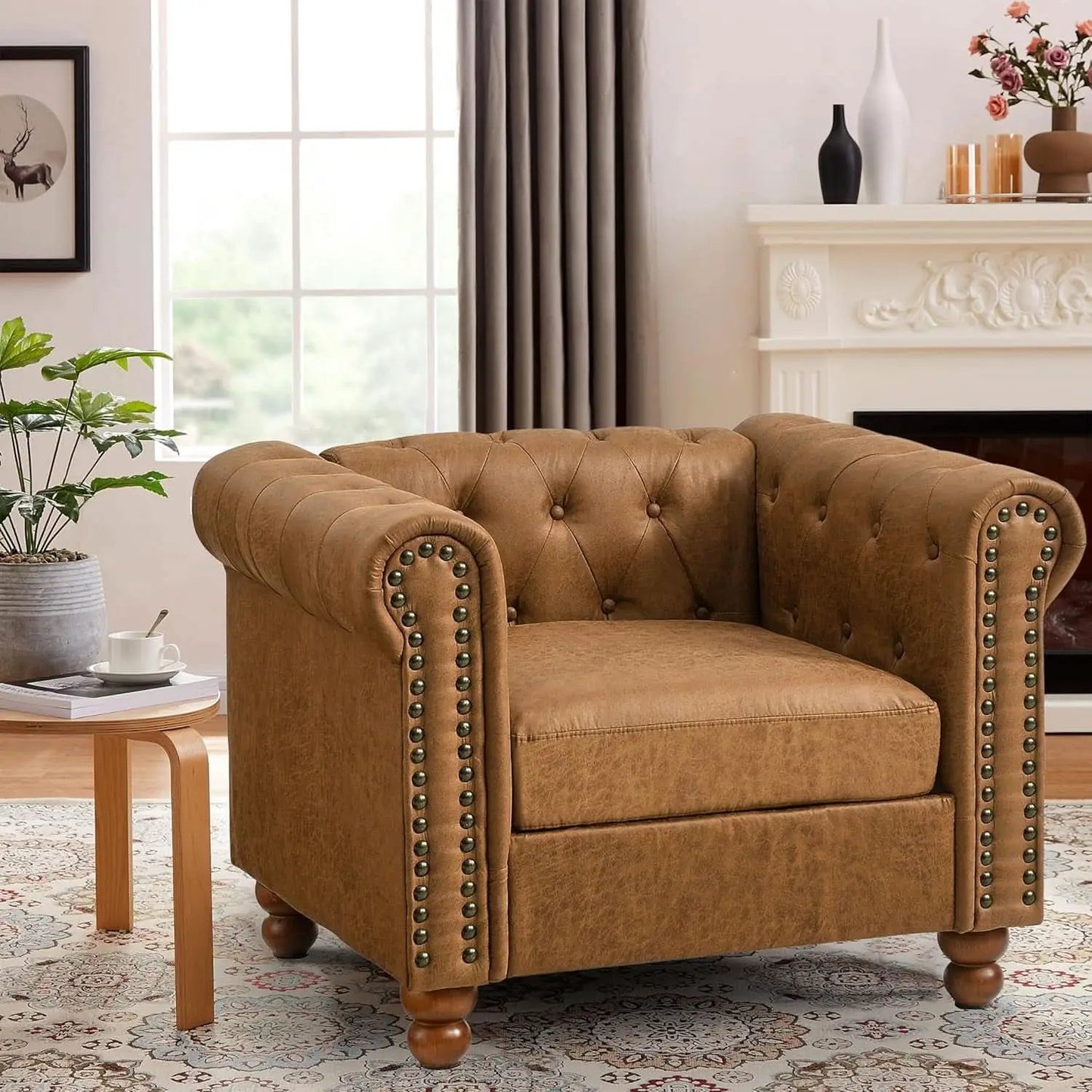 Two Piece Air Leather Sofa Set For Living Room Home Decor from PriceLows™
