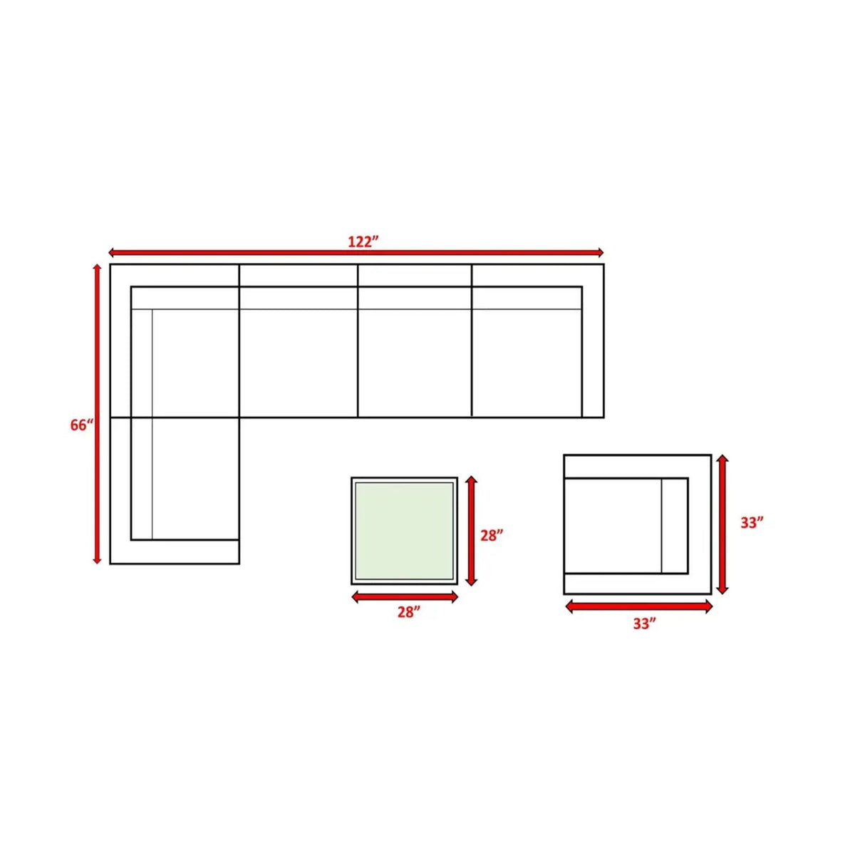 Outdoor Wicker Conversation Set | All-Weather Resin | Tempered Glass Table | 5 Inch Cushions