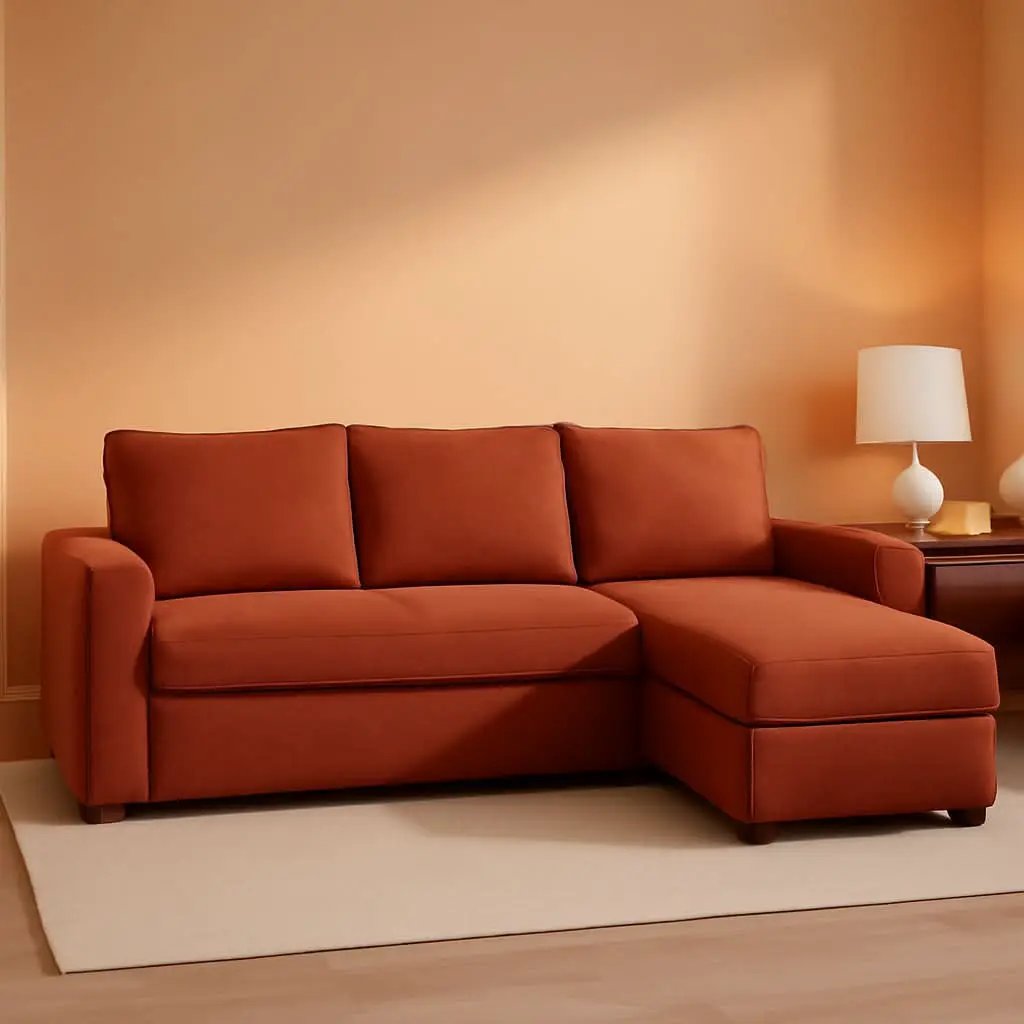 Friheten Slipcover For IKEA ChaiseCorner Orange Snug Fit from PriceLows™