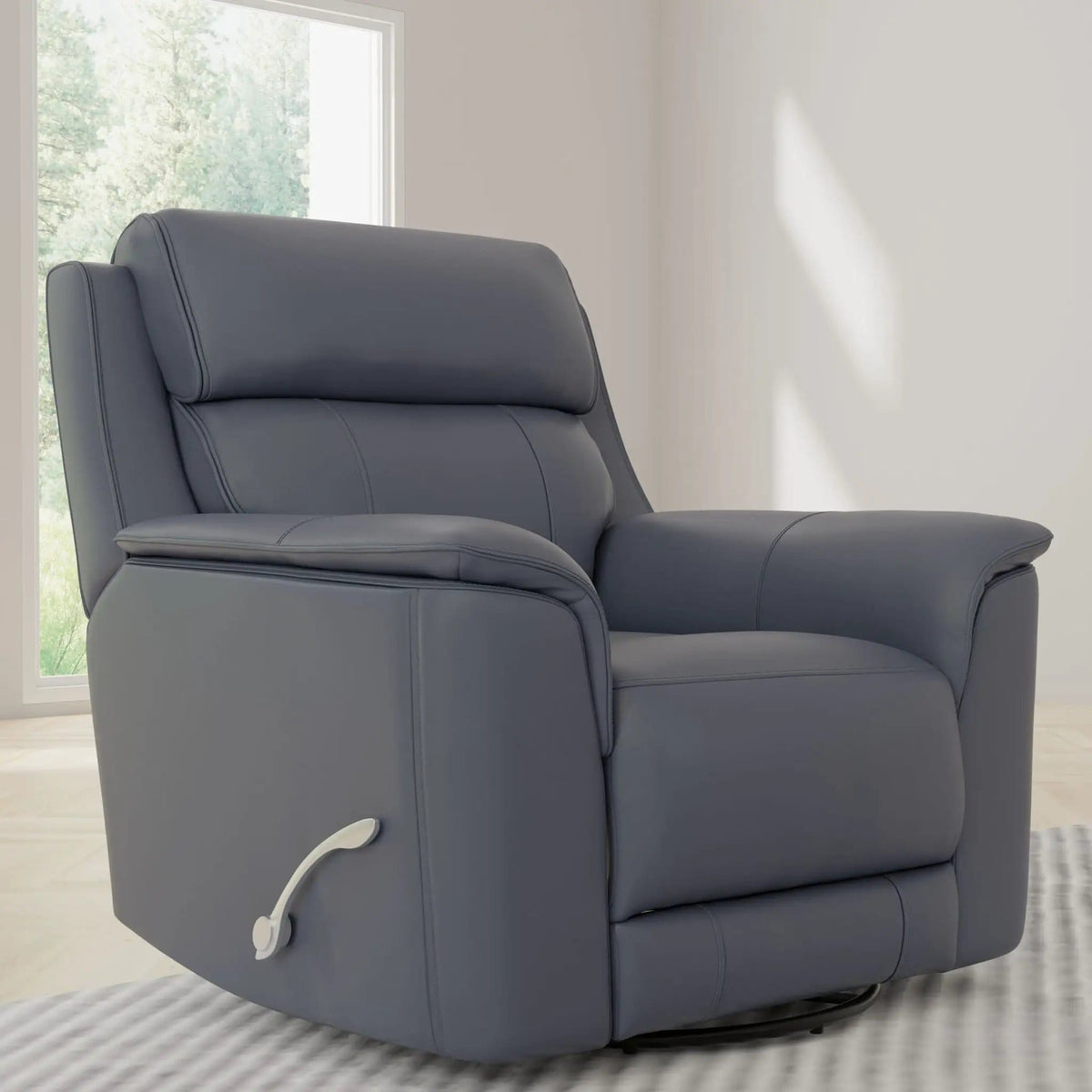 Oslo Manual Swivel Glider Recliner Swivel Glider Chair | 3 Pieces | Wood | Living Room