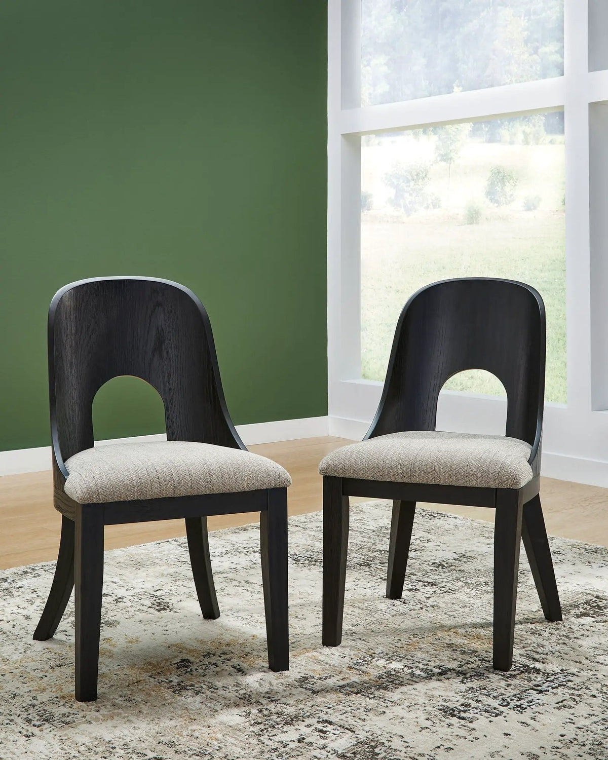 Rowanbeck Dining Room Set | 5-Piece | Contemporary Lifestyle Design | Hardwood Solids And Ash Veneer