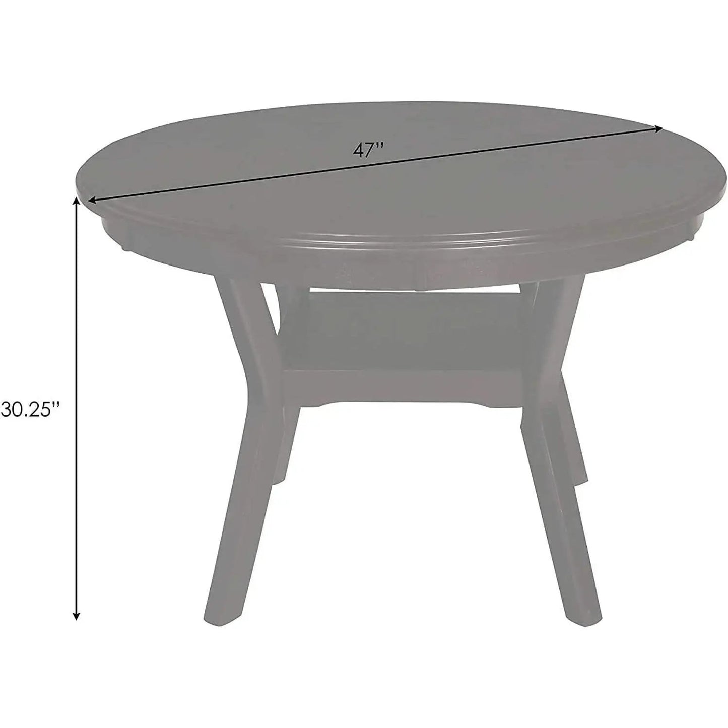 Gray 5 Piece Dining Table Set With 4 Chairs For Kitchen from PriceLows™