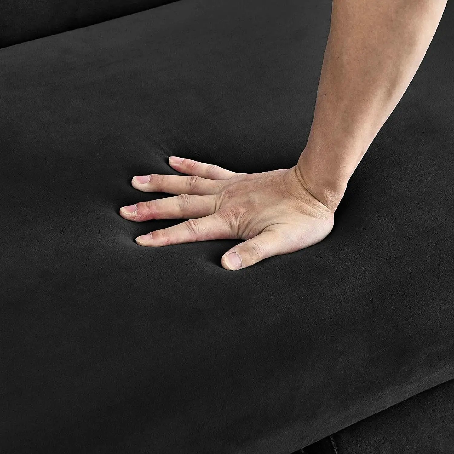55 Inch Velvet Sleeper Sofa With Adjustable Backrest from PriceLows™